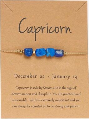 Capricorn Zodiac Beaded Bracelet ♑️